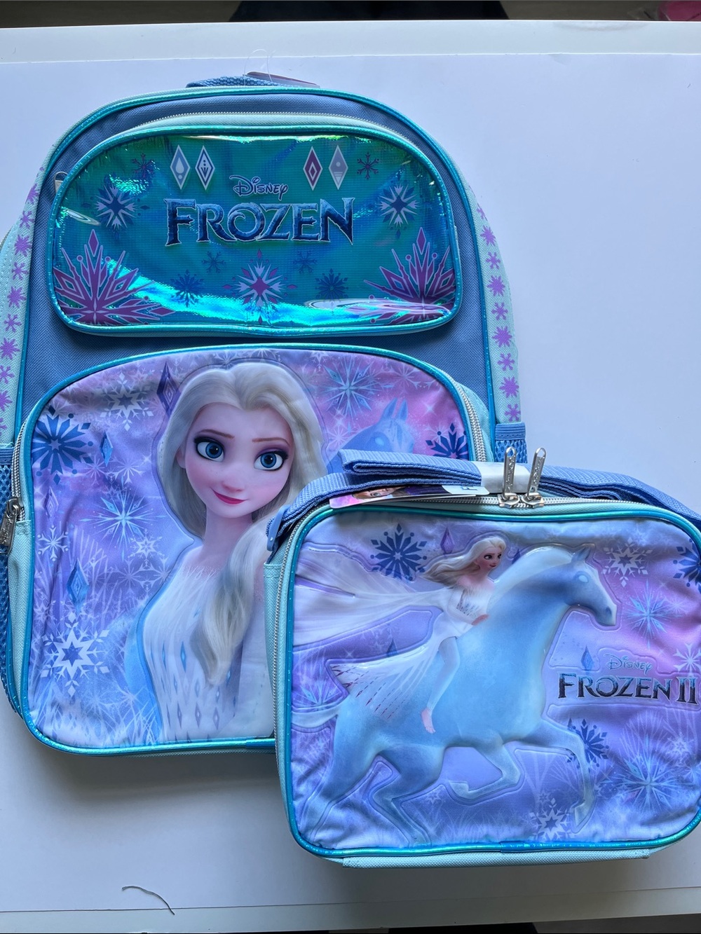 Disney Frozen Elsa Backpack with Insulated Lunch Tote
